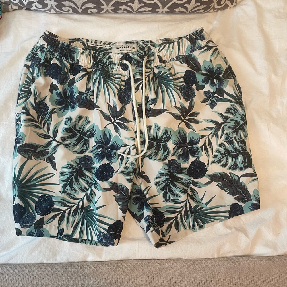 lucky brand swim trunks